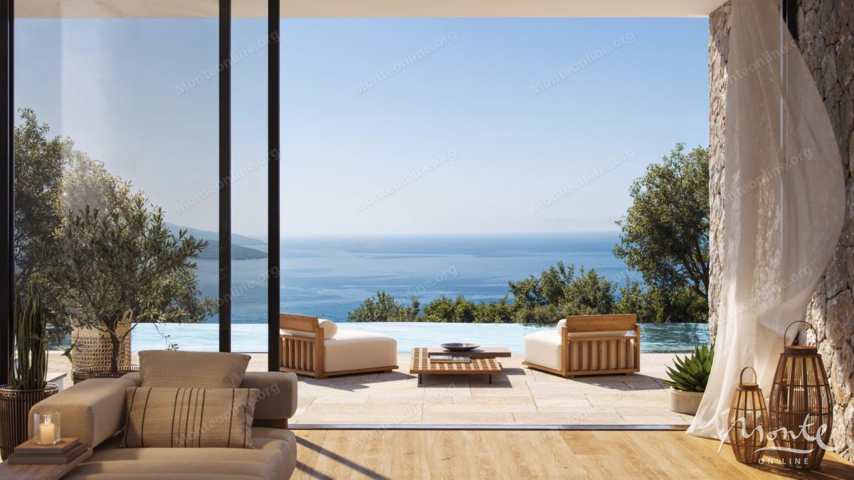 Luksuzne golf kuće u nizu Luštica Bay, The Peaks s pogledom na Jadran