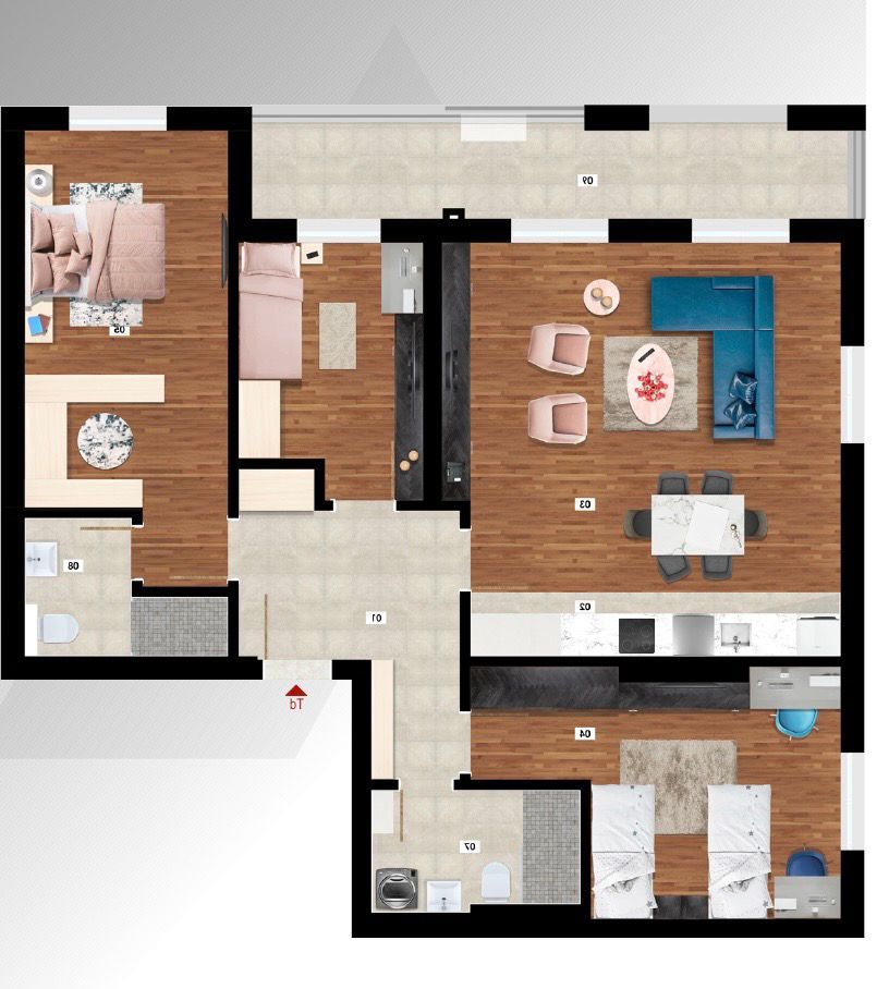 Apartment For Sale, Stari Aerodrom, Podgorica, €240.000