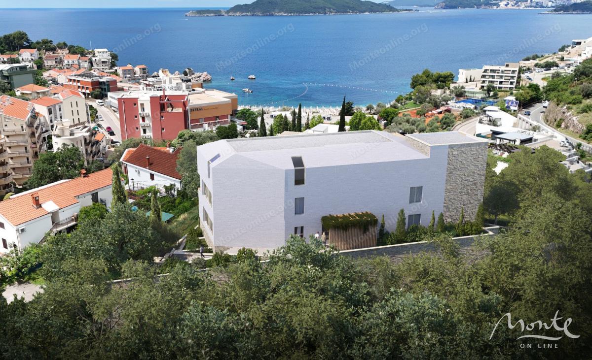 Premium apartman sa 1 spavaćom sobom i panoramskim pogledom na Jadransko more u Pržnu, Budva