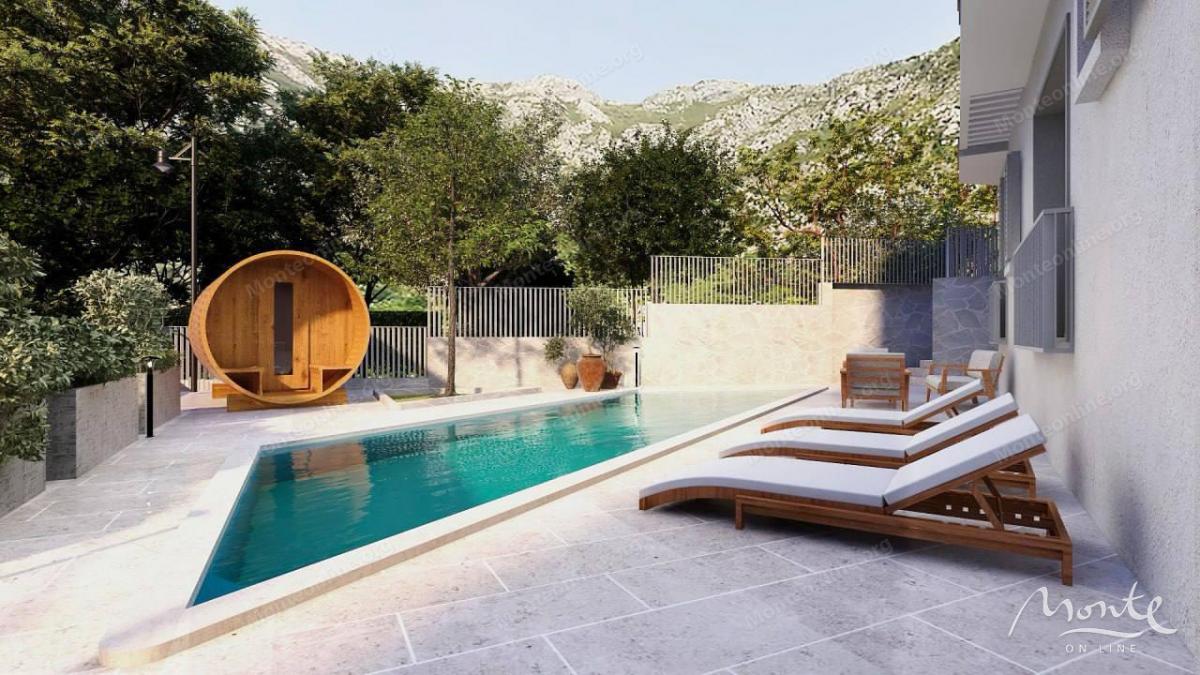 Jednosoban stan u novom stambenom kompleksu sa bazenom u Risnu