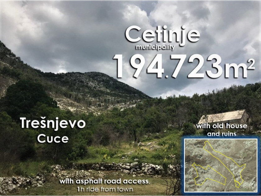 194723m2 sa starom kućom i ruševinama, Trešnjevo