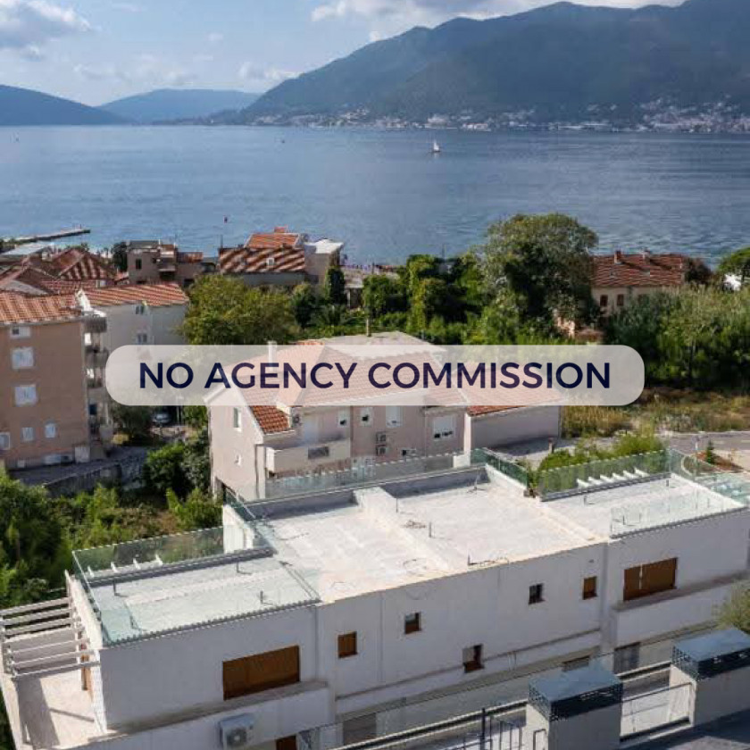 Dvosoban stan sa pogledom na more i velikom terasom – Donja Lastva, Tivat