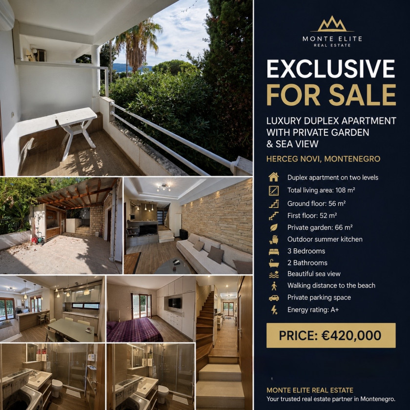 Apartment for Sale, Herceg Novi — €420,000
