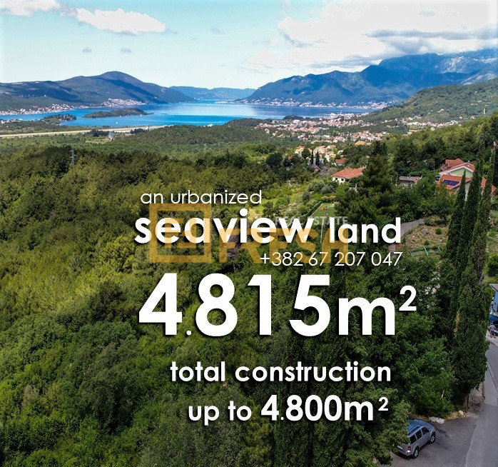 Urbanizovano zemljište, 4815m2, Kavač-Kotor