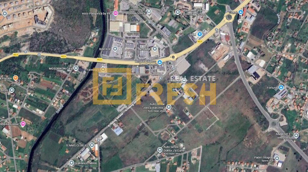 Urbanizovano građevinsko zemljište, cca 2000m2, Donja Gorica, Prodaja