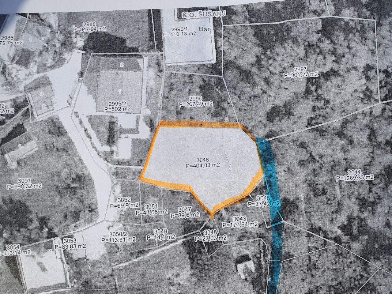 Земельный участок в Susanj, 404 m²