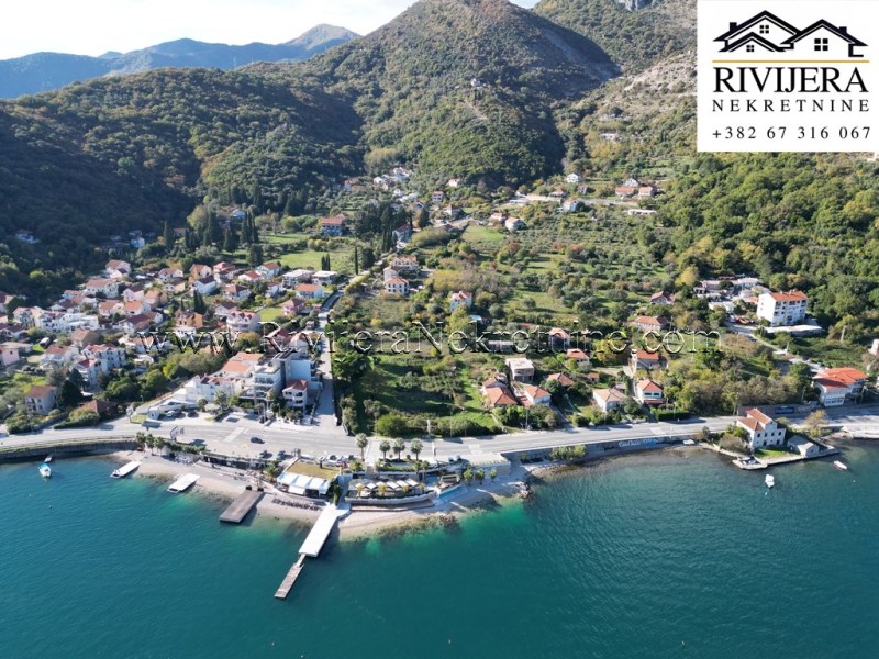 Urbanized land with sea view Kamenari Herceg Novi