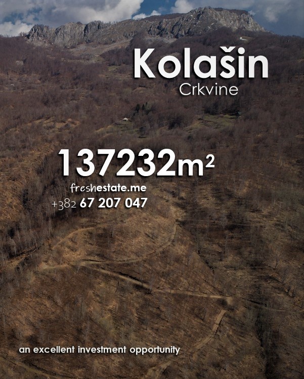 137.232m2 na 10km od grada, Građevinsko Zemljište, Kolašin