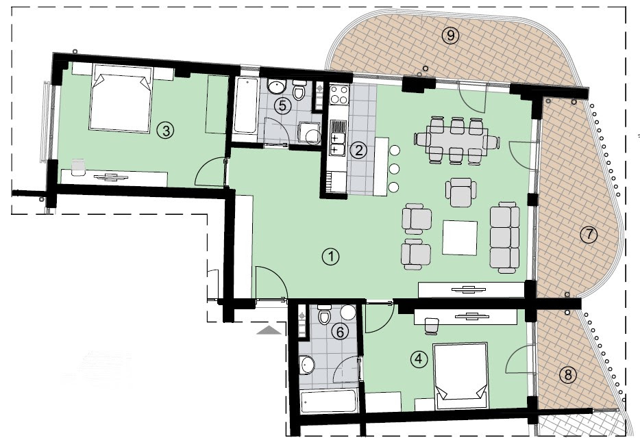 FOR SALE – TWO-BEDROOM APARTMENT 120 m² | ANATOLIA 3, BEČIĆI