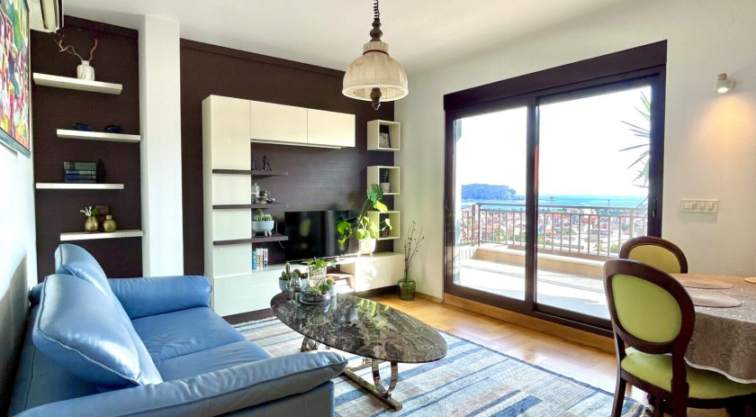 A penthouse with an incredible view of the city and the sea, Budva
