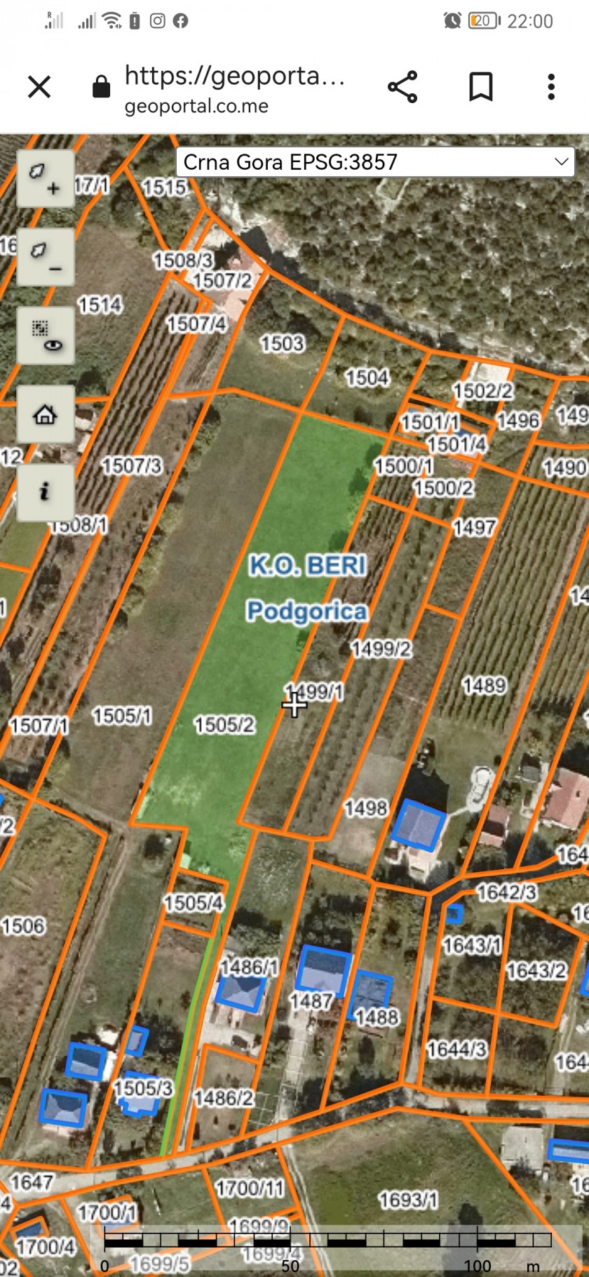 Urbanizovan plac u Berima, Podgorica - Ravan teren, odlična lokacija