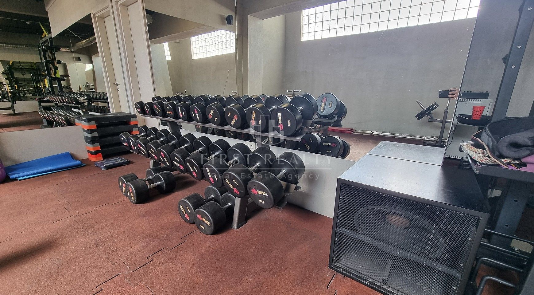 Commercial premises equipped as a gym