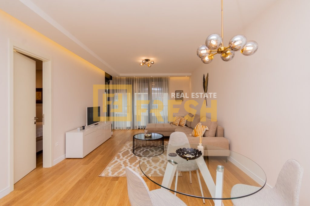 One-room lux furnished apartment, 52m2, Preko Morače, for rent