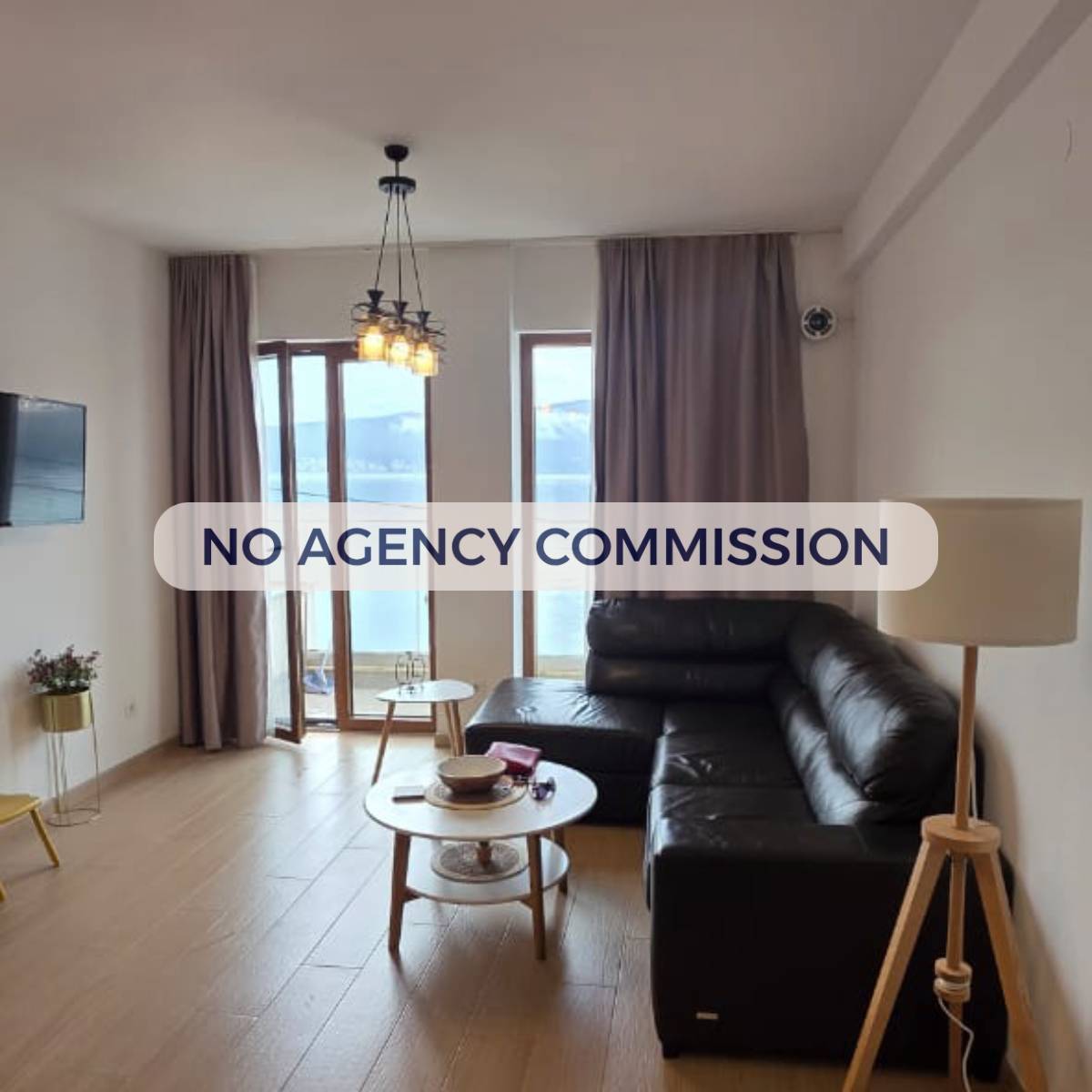 Prva linija uz more – dvosoban stan 73 m² za izdavanje, Opatovo, Tivat