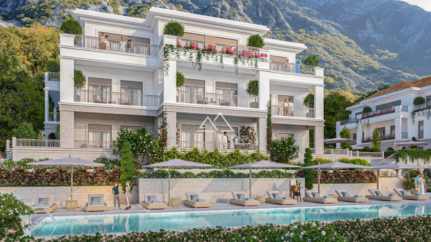 Apartman sa jednom spavaćom sobom u ekskluzivnom stambenom kompleksu u Dobroti