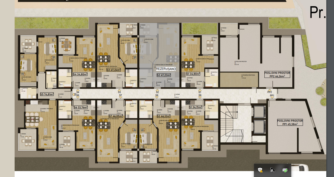 Квартира в Bar, 75 m²